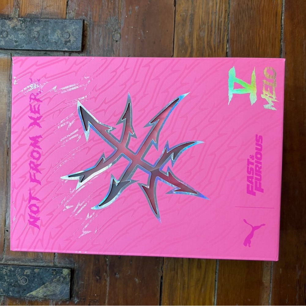 Melo Tokyo drift Puma Pink and Silver Fast & Furious Box